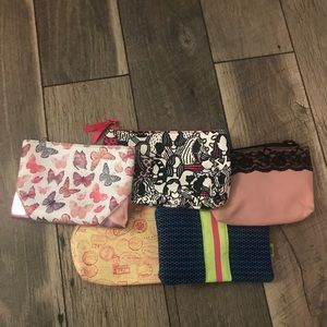Ipsy 5 Makeup Bag Set Brand New